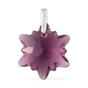 SWAROVSKI Amethyst Crystal Snowflake Pendant